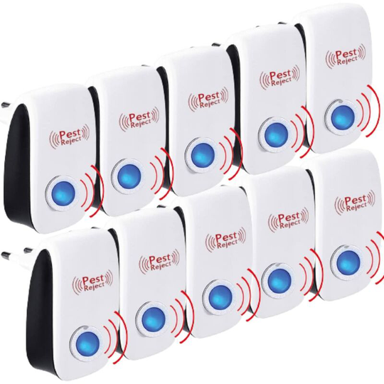 Perle Rare - Ultrasonic Mouse and Rats Lot Of 10 - Ultrasonic Mosquito Repellent - Ultrasonic Repellent - Ultrasonic Mosquito Repellent - Ultrasonic
