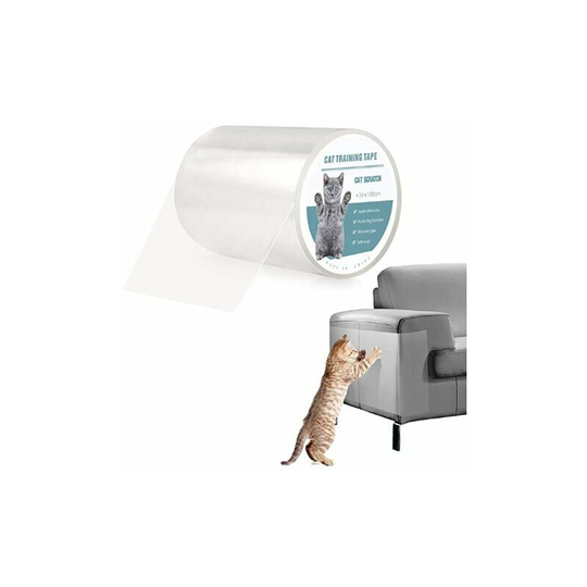 THSINDE 1pcs Sofa Protector Cat Anti Claw Sticker Transparent Self-adhesive Invisible Protector Roll Furniture Protector Table (S:15x100cm)
