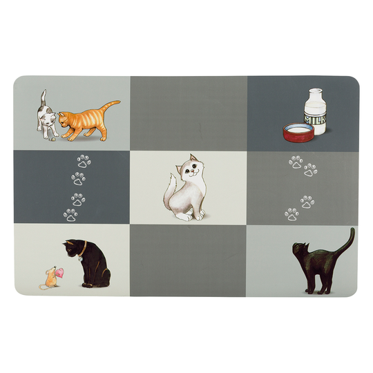 Trixie Patchwork Cat Placemat - 44 x 28 cm (L x W)