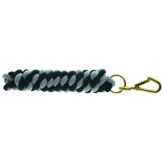 Two Tone Twisted Lead Rope (2.2 metres) (Navy/Cambridge Blue) - Navy/Cambridge Blue - HY