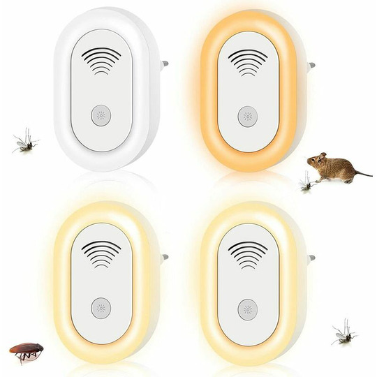 4PCCs ultrasonic anti -rodent insects, 2065khz frequency change with frightening antiparasitic repellents for anti -rats versatus, mouse, ants,