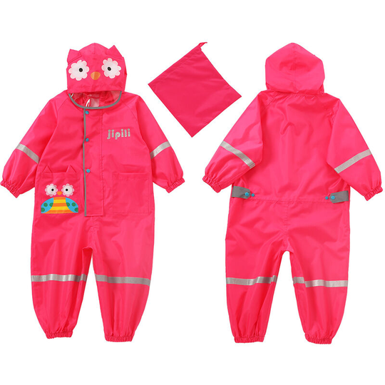 Children Raincoats Hooded Impermeable Rainsuit Poncho Jacket Breathable Long Sleeve Lightweight Breathable Clothing for Kids Unisex Girls Boys 1-2Y S