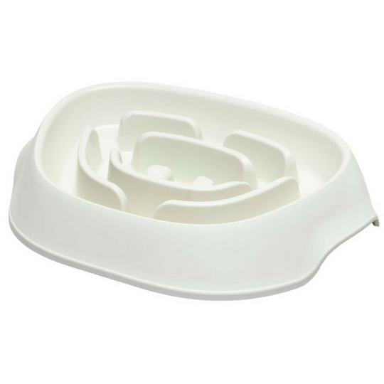 Dog Slow Feeder (950ml) (White) - White - Slomo
