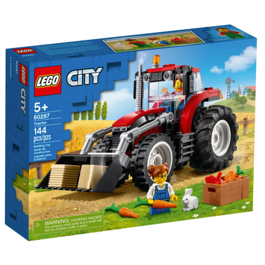 LEGO 60287 City Great Vehicles Tractor Toy, Farm Set with Rabbit Figure for 5+ Years Old Boys and Girls