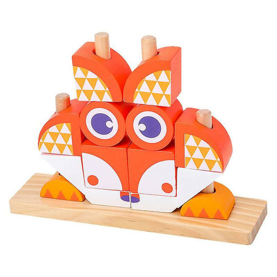 Creative building blocks Focus on strength training Various toys (fox)