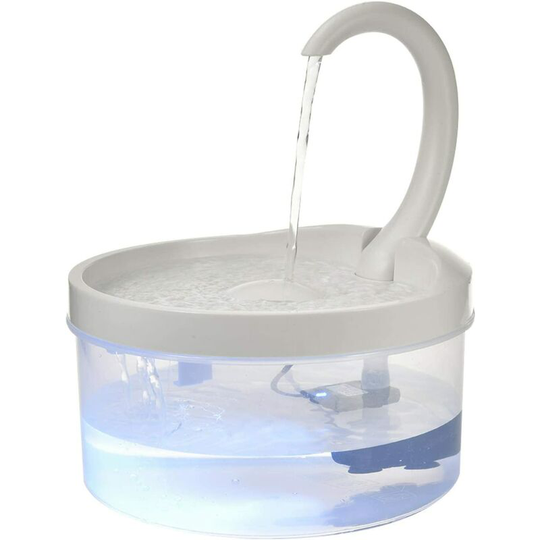 Modou - Cat Water Fountain, 2L Automatic Pet Drinking Water Dispenser with led Night Vision Water Level Window, dc Silent Pump