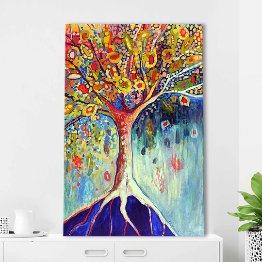 Fiestatree by Jennifer Lommers - Wrapped Canvas Painting Print