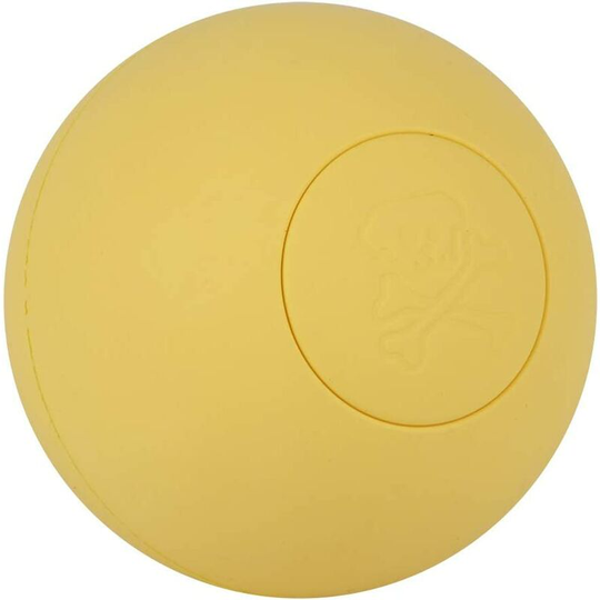 Safe Rubber Companion Dog Elastic Ball Toy for Interactive Playing Molar Teeth Training (Yellow) Soekavia