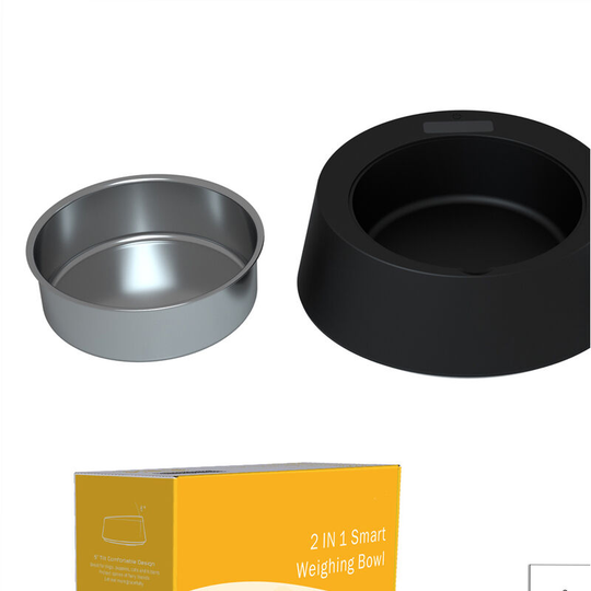 Slow Feed Dog Bowl Multifunctional Digital Scale Pet Feeder Accurate Smart Weighing Stainless Steel Dog Bowls - Dadypet