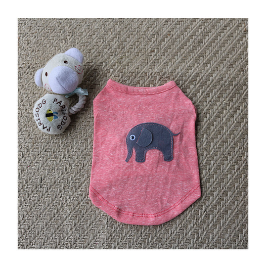 Pink Pet ultra-thin cotton cotton undershirt spring and summer bottoming shirt T-shirt Teddy dog and cat clothes pet clothing cute dog underwear dog