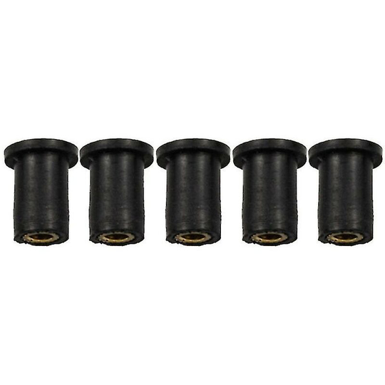 10pcs/set Motorcycle Windshield Fairing Cowl Screws M4/m5/m6 Rubber Well Nut,M5