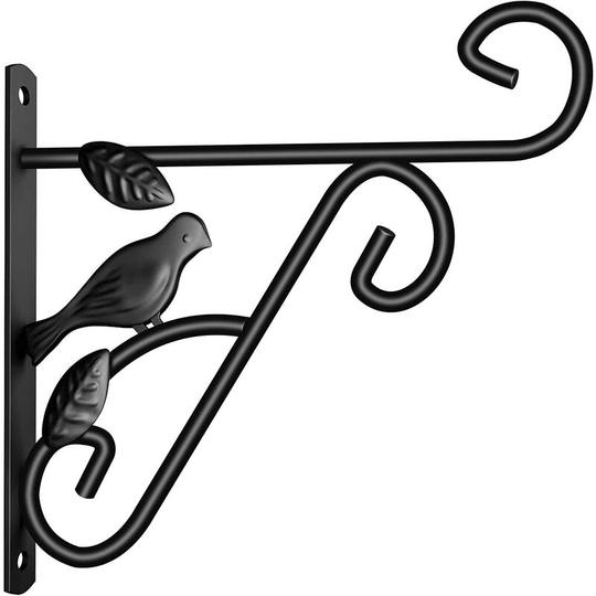 Hanging Plants Bracket, Outdoor Planter Hooks Bird Feeder Hanger, 3D Bird Hook (10*9in)