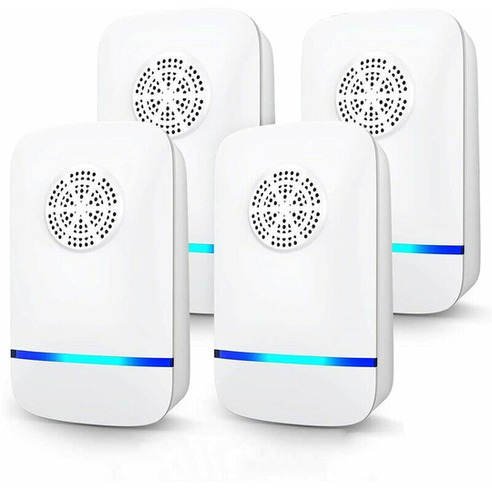 Ultrasonic Repellent 4 Pack Mouse Repellent Plug Ultrasonic Electric Mosquito Repellent Ultrasonic Mice and Rats Portable Indoor Mosquito Repellent