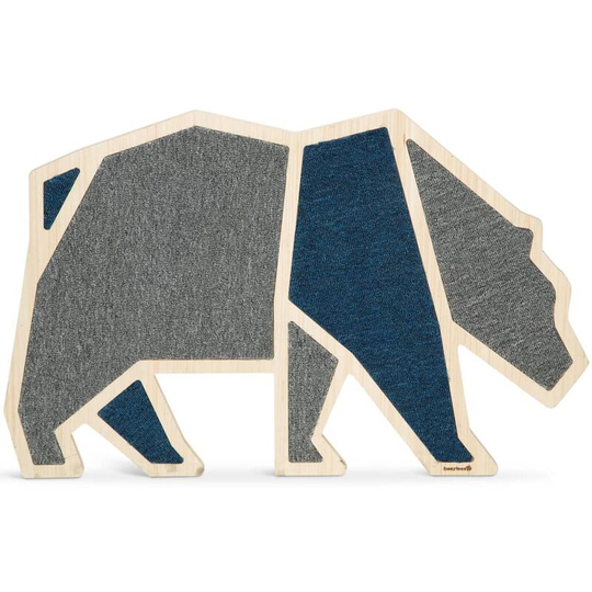 Scratch Board Blue Bear 84x54 cm Wood Beeztees Grey
