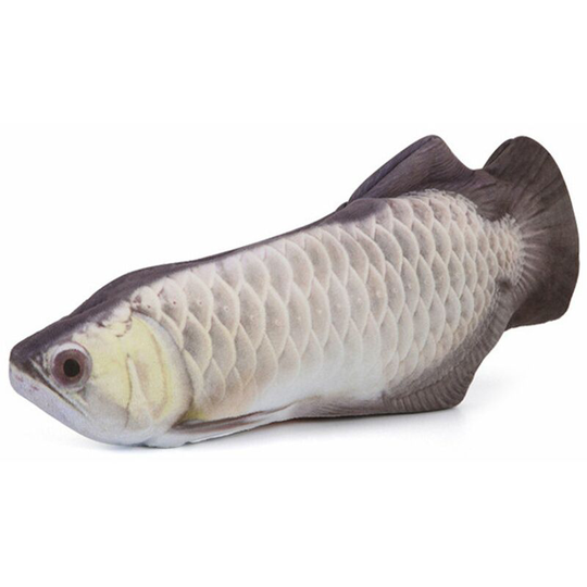 Electric Flopping Simulation Fish Cats Toy for Biting Chewing Kicking Funny Interactive Pets Toys usb Charging Fish Toy Kitten-Perfect