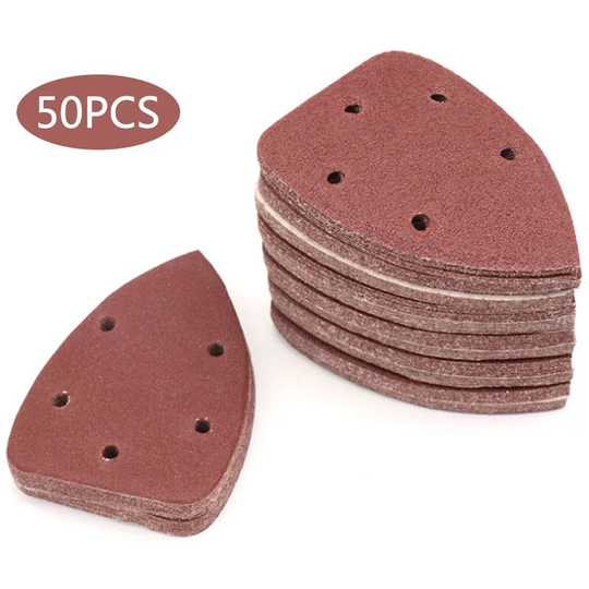 50Pcs Mouse Sanding Sheets Discs Sander Pads Mouse Sandpapers Mixed Grit for Sanding Polishing