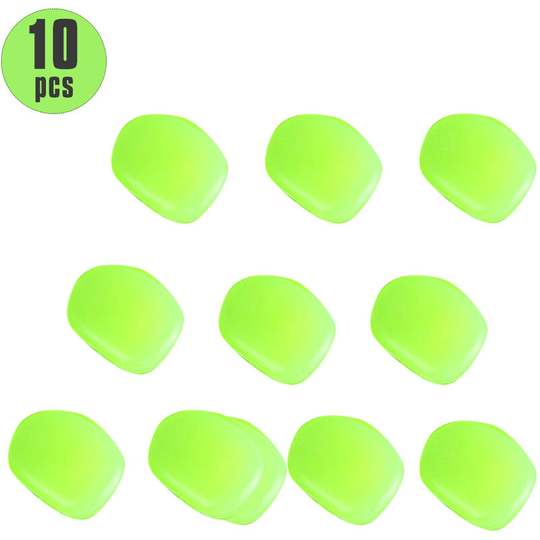 10PCS Glowing Stones For Decorations Fish Tank Aquarium Luminous Stone Garden Stones Rocks Glow In The Dark Pebbles, Green - Green