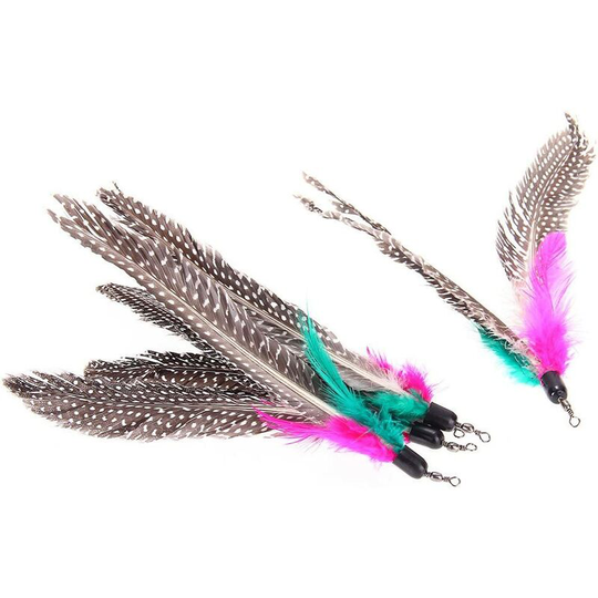 5pcs Replacement Feathers for Baton Wand Fun Game Toy Cat Animals