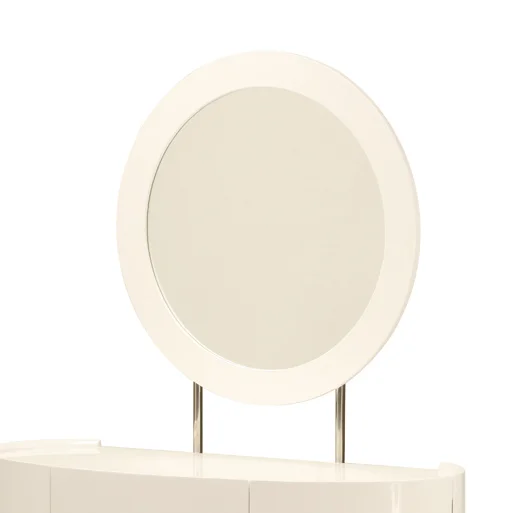 Puckering Round Dressing Table Mirror