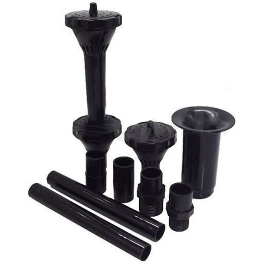 Betterlifegb - 9 Pcs Fountain Pump Nozzle Set Water Spray Heads for Submersible Pump Pool Pond Fountain,BR-Vie