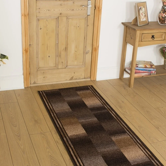 Almeida Looped Brown Hallway Runner Rug