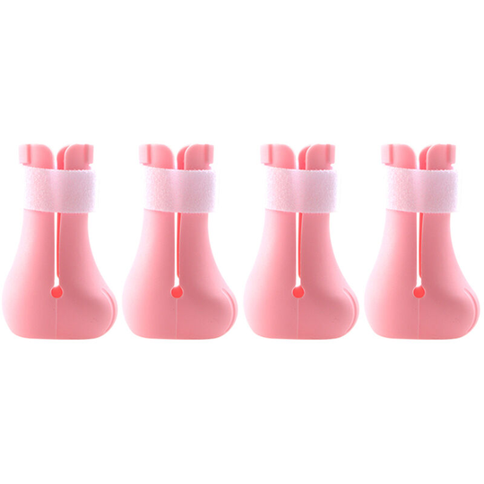 Lifcausal - 4pcs Anti-scratch Cats Foot Shoes Boots Silicone Pet Grooming Scratching Restraint Booties Kittens Cats Claws Cover Protector for Home