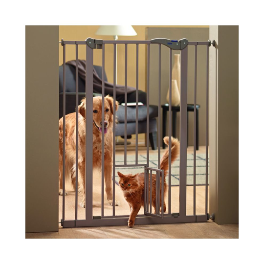 Savic 107 cm Dog Barrier with Cat Door