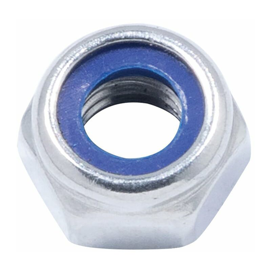 Qualfast - M6 Locknut n/m Insert A2 Metalform- you get 25