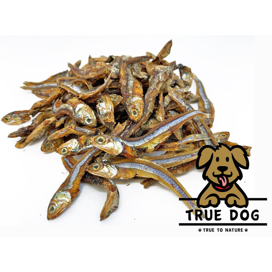 (100g) True Dog Dried Whole Sprats Anchovies 100% Natural Dog Treat - Fish Treats OMEGA 3 & 6