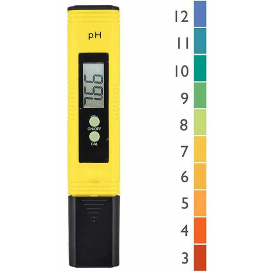 Monly - Professional pH tester, automatic calibration function and measuring range from 0.00 to 14.00 for water portable aquarium hydroponic swimming