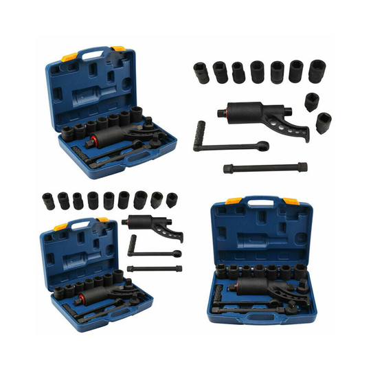 Torque Multiplier Truck Wheel Nut Wrench Set 3/4" 1" Remover Sockets