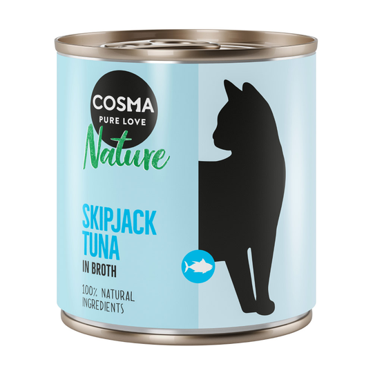 24 x 280g Cosma Nature Wet Cat Food - 15% Off!* - Skipjack Tuna
