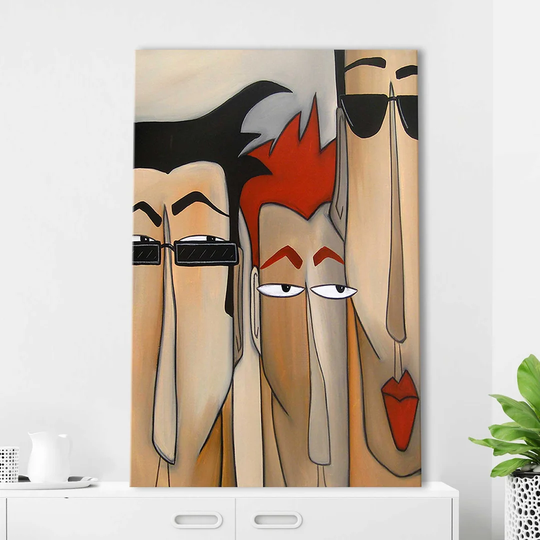 Faces #555 by Tom Fedro - Wrapped Canvas Graphic Art