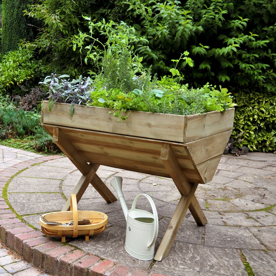 76cm x 100cm Wooden Raised Flower Bed