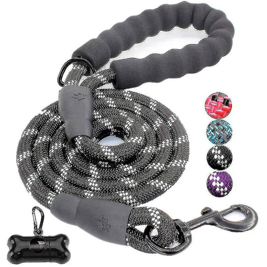 Ft Strong Dog Lead With Comfortable Padded Handle And Highly Reflective Threads For Small, Medium And Large