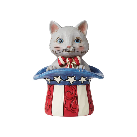 Heartwood Creek by Jim Shore Mini Patriotic Kitten Figurine