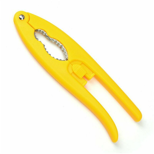 Nut Opener Parts Walnut Crackers Nut Shell Seafood Nut Opener Tool Sturdy Shell with Non-slip Handle Yellow