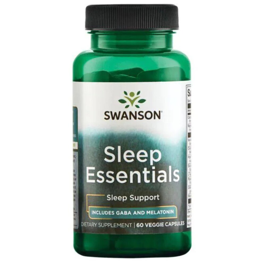 Swanson Sleep Essentials Includes GABA and Melatonin 120 Veg Caps