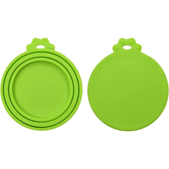 Can Covers Universal Silicone Can Lids for Pet Food Cans Fits Most Standard Size Dog and Cat Can Tops bpa co.ukee - 2-Pack, Green