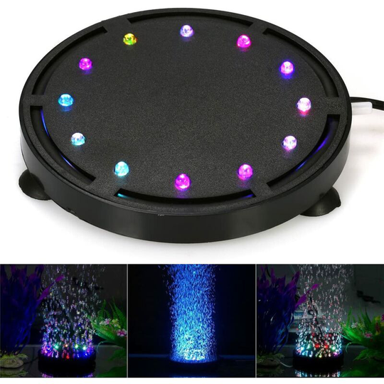 Aquarium Fish Tank Diving led Bubble Light Colorful Decoration