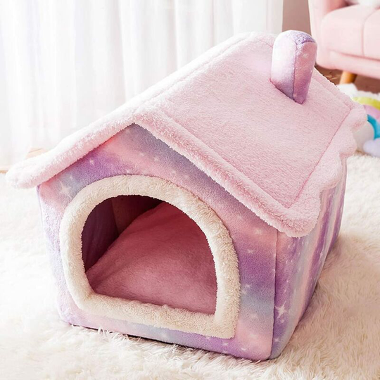 Denuotop - Cat Pet House, Warm, Pet Bed, Cat House, Cat House, Pet House, Cube Shape, Cat Bed, Cat House, For Dogs and Cats, For Winter, Fluffy,