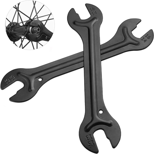 Tinor - 2 Pieces Bicycle Hub Wrench, 13/14/15/16mm Cone Wrench, Bicycle Cone Wrenches, for Repairing Bike Pedals and Wheel Hubs, Bicycle Repair Tool
