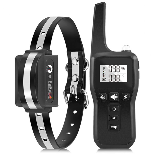 Dog Anti Bark Collar, Vibration Automatic Harmless Training Aid, Rechargeable Electric, for Small Large Dog-black