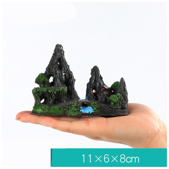 Betterlifegb - Small rock bridge landscaping water fountain ornaments bonsai fish tank simulation stone aquarium decoration waterfall aquarium