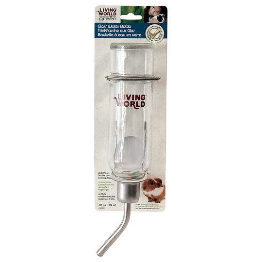 Living World Glass Water Bottle - 355ml