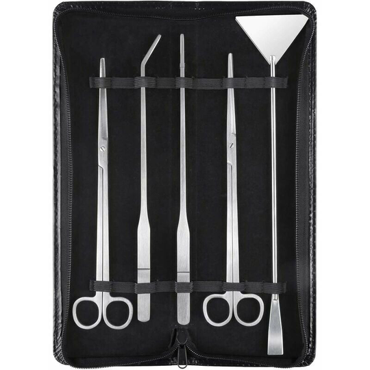 Aquarium Deckon Kit 5 in 1 stainless steel Aquarium Tank Aquatic Plant Tools Sets Tweezers Scissors Spatula
