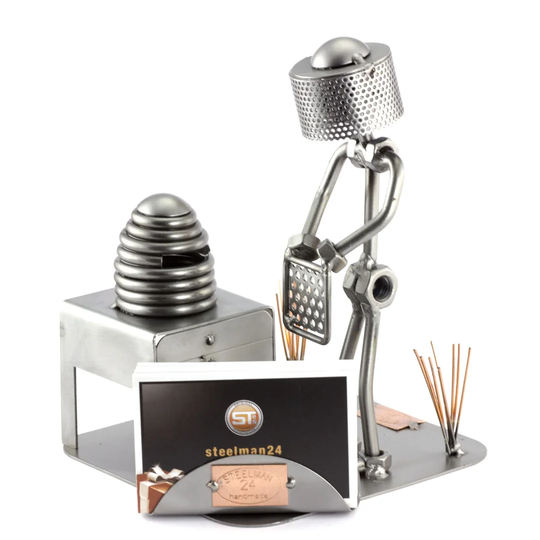 Beekeeper Screw Man Place Card Holder