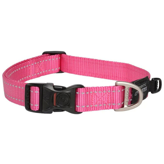 Utility Classic Dog Collar (m) (Pink) - Pink - Rogz