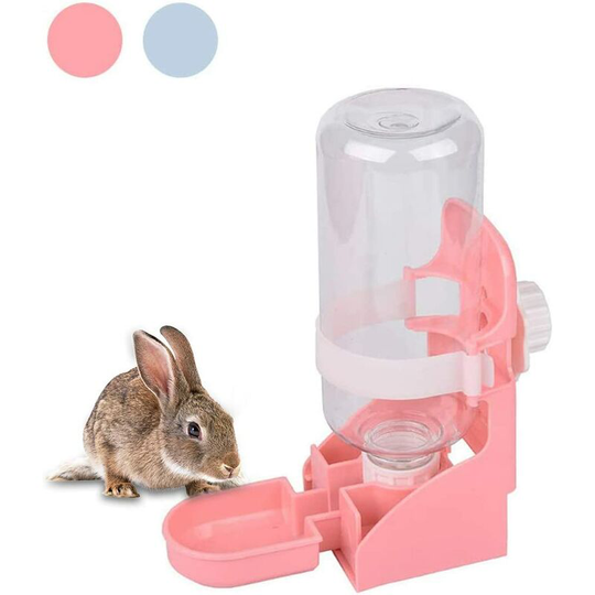 Rabbit Water Bottle, 17oz Hanging Water Fountain Automatic Dispenser No Leak WaterFeeder for Bunny