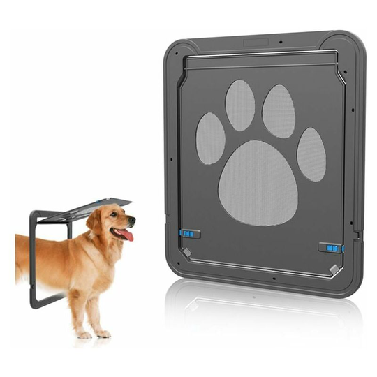 Dog/Cat Pet Door Large Sliding Dog Door Pet Door Outdoor Cat/Dog Doors Lockable (37cm w * 42cm h)